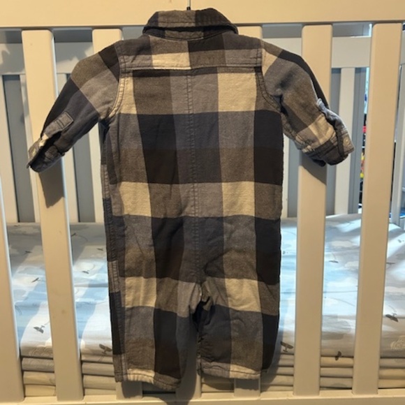 Baby Gap 3-6 month checkered boiler jumpsuit - Picture 3 of 5